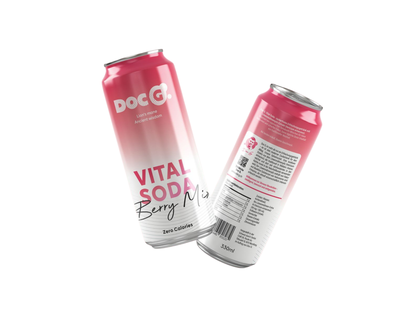 WeltneuheIt: Die Kraft der Pilze. Jetzt als Soda. Berry Mix